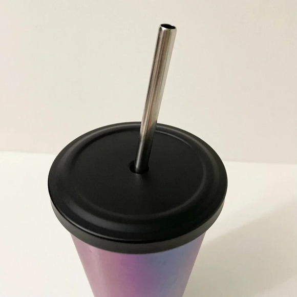 Starbucks 2014 Iridescent Cold Cup Stainless Steel  Tumbler 16 oz - Picture 7 of 16